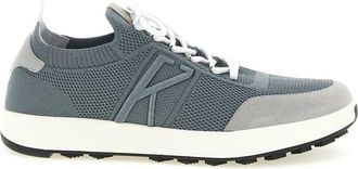 Kiton Grey Lace-up Sneakers