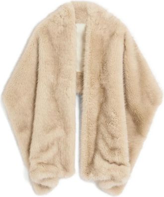 Valentino Garavani Sciarpa in pelliccia cruelty-free - Toni neutri