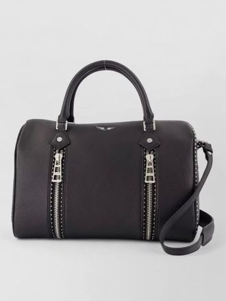 Zadig&Voltaire sunny medium studs leather shoulder bag
