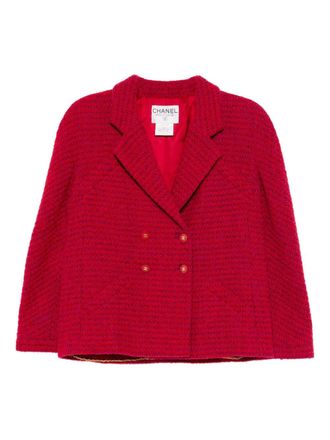 Chanel 1995 double breasted jacket - Red