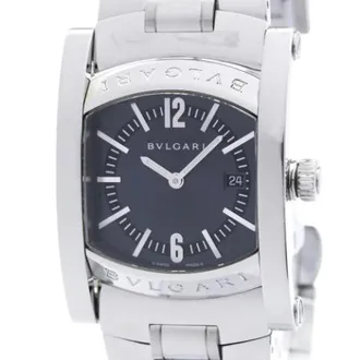 Bulgari Pre-owned Watches, unisex, Gray, Size: ONE SIZE Pre-owned Assioma Aa39S Wristwatch