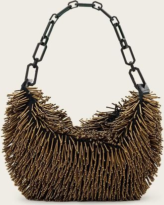 AllSaints Madea Chain Strap Beaded Bag