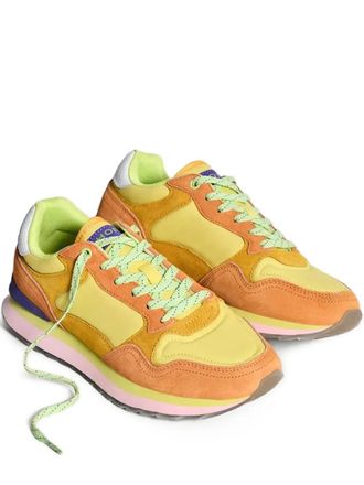 Hoff City Nairobi suede-panelled sneakers - Yellow