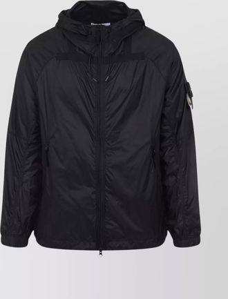Stone Island nylon ripstop hooded jacket with zip pockets