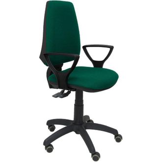 Piqueras y Crespo Piqueras Y Crespo - Silla Elche S Bali Verde Esmeralda Brazos Fijos Ruedas De Parqu&eacute;