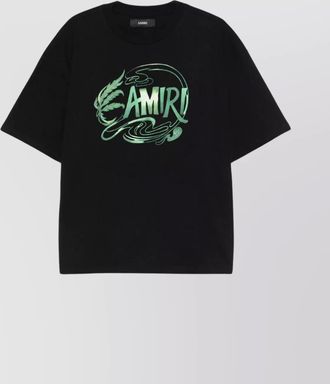 Amiri leaf oversized crewneck t-shirt