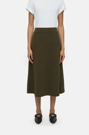Closed Womens A-Line Knitted Skirt In Green