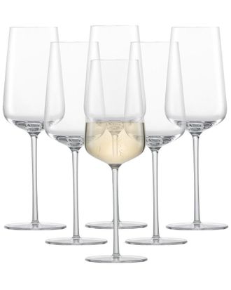 Zwiesel Glas Set Of 6 Vervino 11.8Oz Champagne Flutes