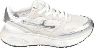 Premiata Lauryn 7482 - Dames - Sneakers - Wit - 41 EU - Leer - Schoenen
