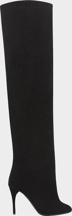 Alaia Cuissardes Stiletto Leather Knee Boots