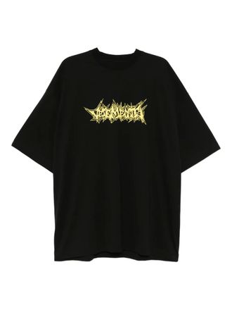 VETEMENTS logo-printed T-shirt - Black