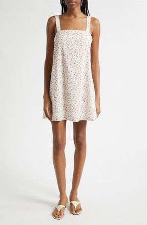 Poss&eacute; Ditsy Floral Mini Shift Dress in Watercolour Floral at Nordstrom, Size Xx-Large