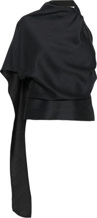 R&oacute;he One-shoulder Scarf-detail Top