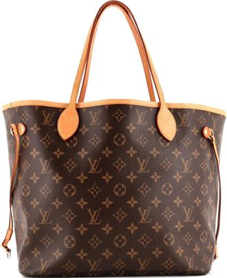 Louis Vuitton Neverfull NM shopper met monogram canvas - Bruin