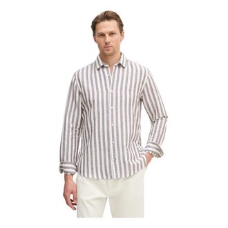 Joop Camicia in Lino Pit1 - - Shirts - Uomo - Marrone - L
