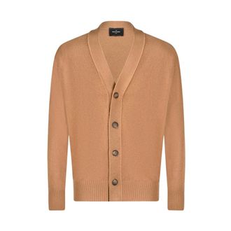 Gran Sasso Cardigan 4 bottoni - male - Gran Sasso - Cardigans - Brown - L - Knitwear