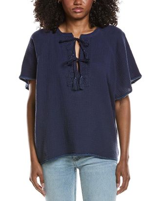 Johnny Was Raglan Poncho Top