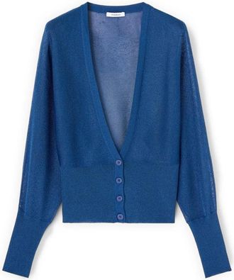 Motivi Dames, Truien, Blauw, Maat: XS Poliester
