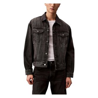 Calvin Klein Jeans 90S Trucker Jacket - Heren - Jassen - Zwart - Maat: XL Katoen