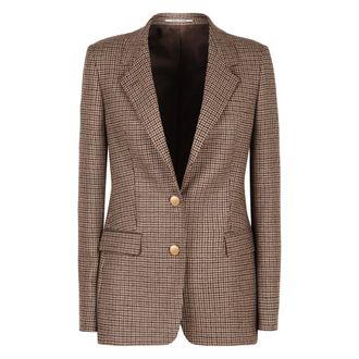 Tagliatore Jassen, Dames, Beige, M, Wol, J-Parigi Single-Breasted Two-Button Blazer
