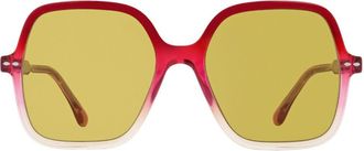 Isabel Marant logo-engraved sunglasses - women - Acetate - One Size - Red