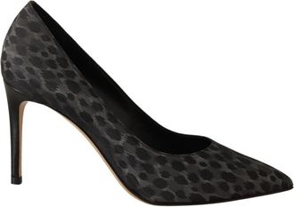 Vix Hoge Hakken Pumps - Dames - Pumps - Zwart - 39 EU - Leer - Schoenen