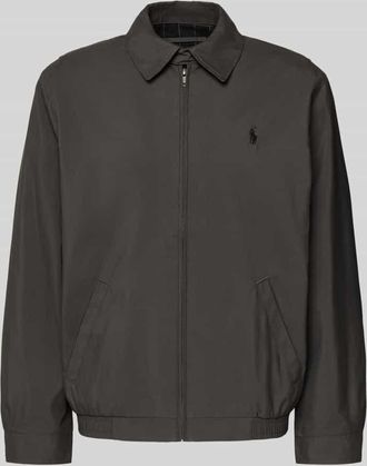 Polo Ralph Lauren Jacke mit Label-Stitching in Anthrazit, Größe XXL