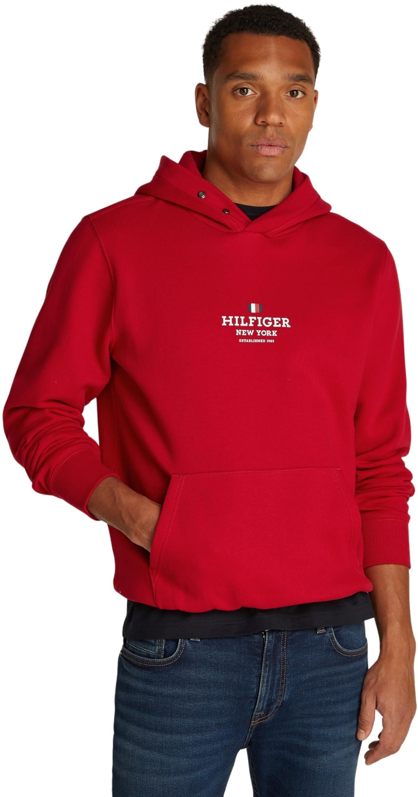 Pullover Hoodie Roter Tommy Hilfiger Hoodie Oversized Hoodie Roter