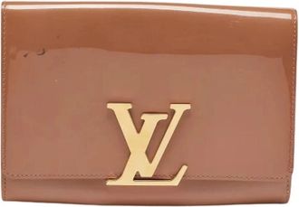 Louis Vuitton Pre-owned Fabric Clutch - Dames - Vintage Clutch - Beige - ONE Size - Vintage