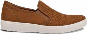 Ecco Mens Soft 7 Slip-On Sneaker In Camel