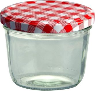 Trade Shop Trade Shop - Set 4 Vasetti Vasetto Barattoli Vetro 140 Ml Conserve Coperchio Avvitabile