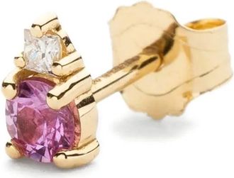 WHITEbIRD 18K yellow gold Aurore sapphire and diamond earring - Goud