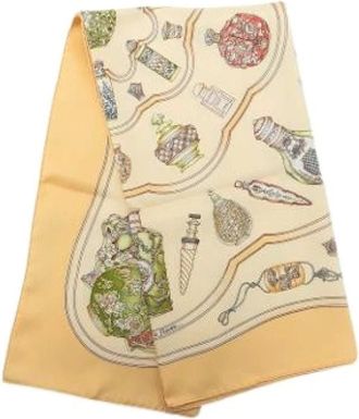 Herm&egrave;s Pre-owned Qu Importe le Flacon Foulard - - Pre-owned - Donna - Beige - ONE SIZE