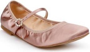 Badgley Mischka Kaya Mary Jane Flat in Blush Satn at Nordstrom Rack, Size 7.5