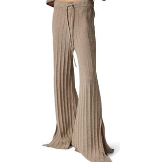 Day Birger Et Mikkelsen Tachia Linen Blend Wide Leg Pants in Cobblestone at Nordstrom, Size Xx-Large