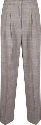 Pantaloni Torino Grace Checkered Tailored Virgin Wool-Blend Pants