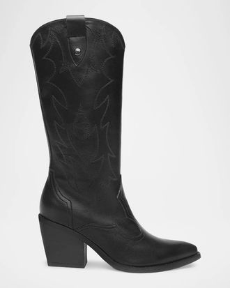 Nero Giardini Leather Western Boots