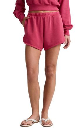Beyond Yoga Fade Out Sweat Shorts in Washed Berry Red at Nordstrom, Size Medium