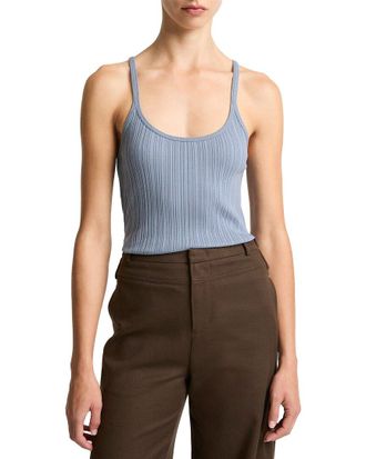 Vince Variegated Rib Tank