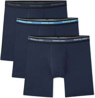 Tommy John 3-Pack Comfort Micro 6-Inch Boxer Briefs in Dress Blues W Bonnie at Nordstrom, Size Xx-Large