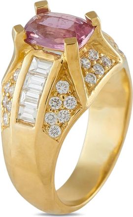 Luxury Bazaar Anello in oro giallo 18 carati con zaffiri e diamanti