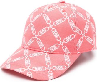Michael Kors logo-jacquard twill cap - unisex - Cotton/Polyester/Polyester - One Size - Pink