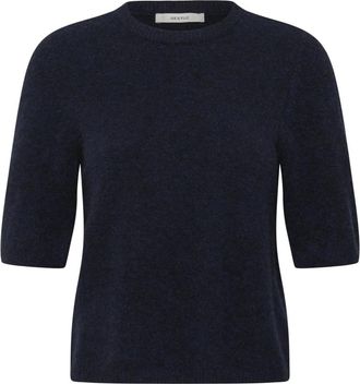 Gestuz Truien - Dames - Ronde hals truien - Blauw - 2XS - Wol - Truien & Vesten