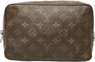 Louis Vuitton Monogram Brown Pvc Leather Pouch (Pre-Owned)