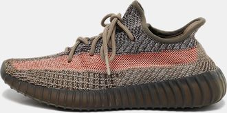 adidas Multicolor Knit Fabric Boost 350 V2 Ash Stone Sneakers Size 40