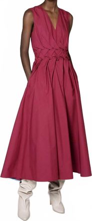 Roksanda Ilincic Eifal Cotton Dress In Roseswood