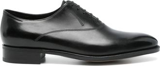 John Lobb Leren Oxford schoenen - Zwart