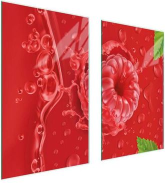 OEM Placa Protectora De Vidrio Para Estufa 75x52 Frambuesa