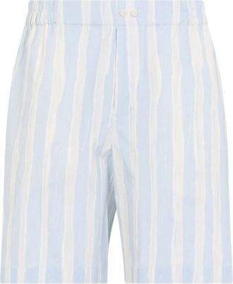 Jacquemus Light Blue Stripes Shorts