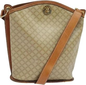 Celine Pre-owned Leather celine-bags - Dames - Vintage Schoudertas - Beige - ONE Size - Leer - Vintage